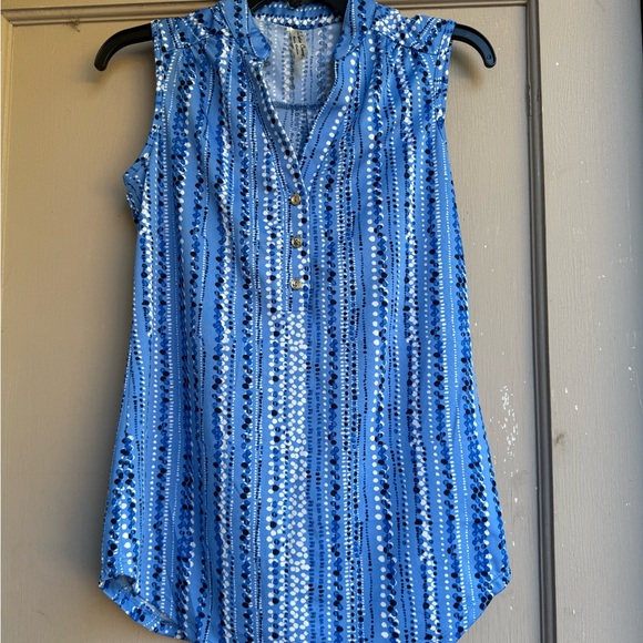 COPY - SELLING PERCEPTION CONCEPT TOP SIZE SMALL COLOR BLUE WITH BLUE AND WHITE… - Picture 3 of 11